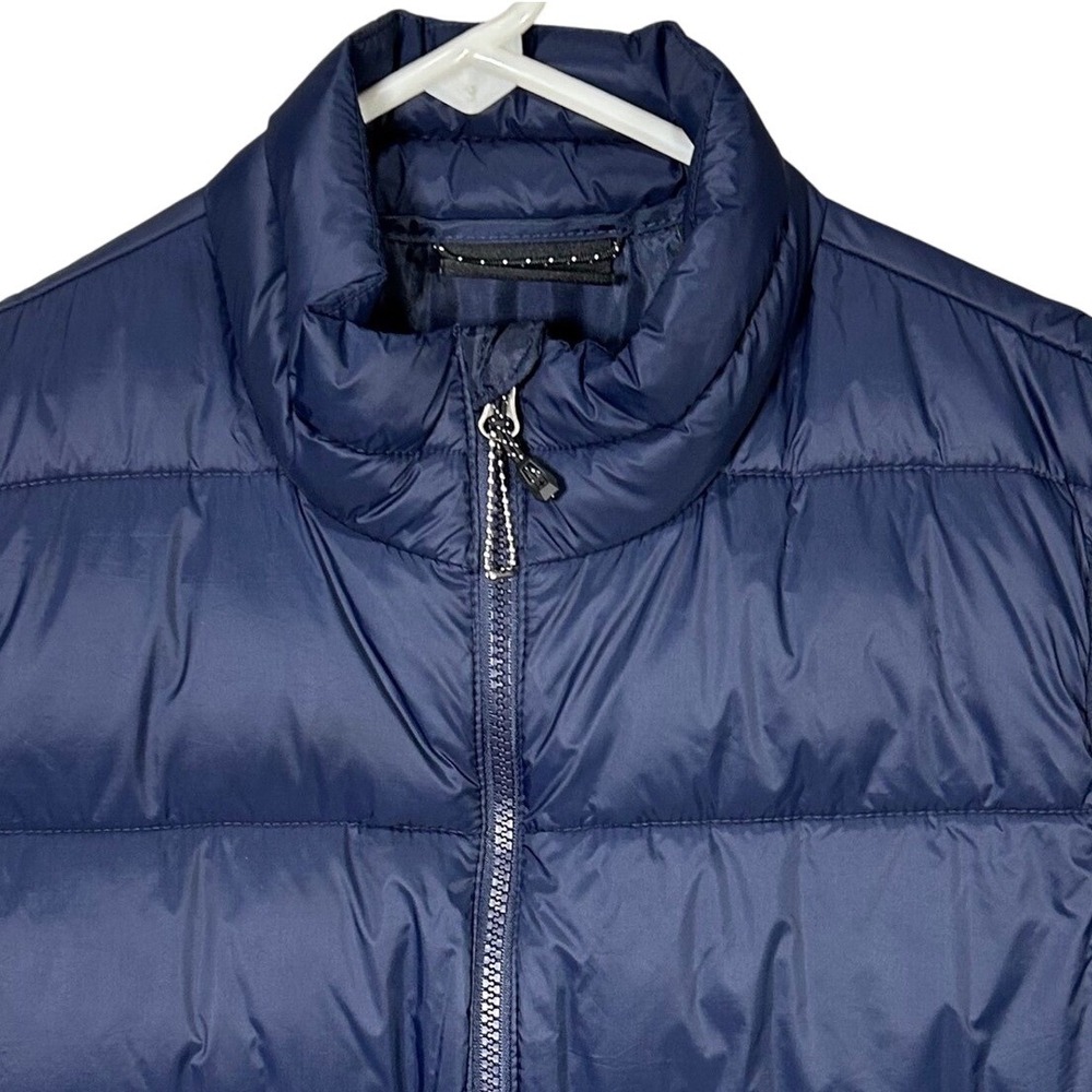 Swiss Tech Puffer Vest Blue Full Zip Sleeveless Padded Outdoor Casual Men's S
